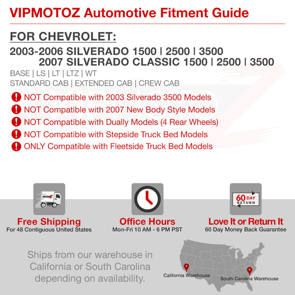 2003-2006 Chevrolet Silverado 1500 | 2500 | 3500 Red Tail Light