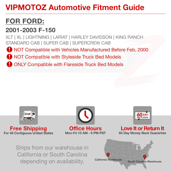 2001-2003 Ford F-150 Black Tail Light