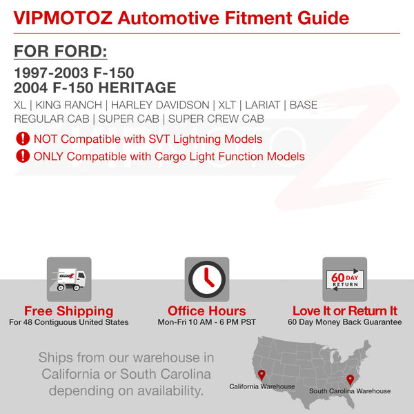 1997-2003 Ford F-150 Black Third Brake Light