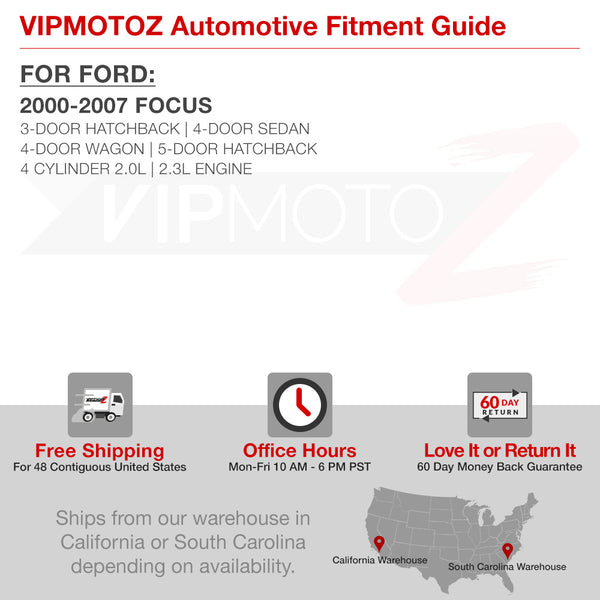 2000-2007 Ford Focus Black Third Brake Light