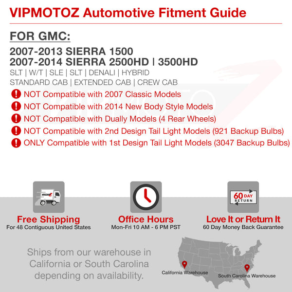 2007-2013 GMC Sierra 1500 | 2500HD | 3500HD Rosso Red Tail Light