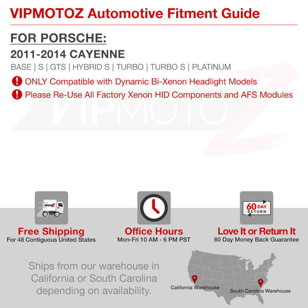 2011-2014 Porsche Cayenne Factory Style Headlight