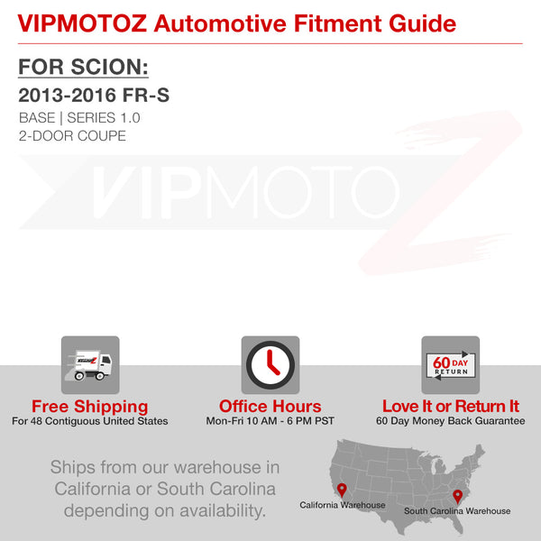 2013-2016 Scion FR-S Black Headlight