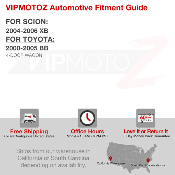 2004-2006 Scion xB Black Tail Light