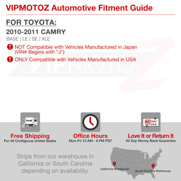 2010-2011 Toyota Camry Factory Style Headlight