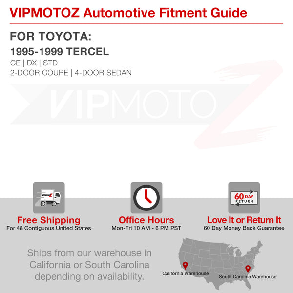 1995-1999 Toyota Tercel Black Tail Light