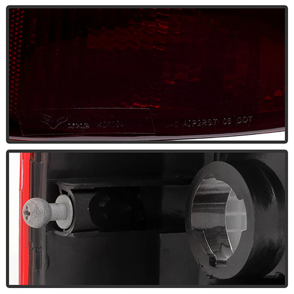 2007-2010 Jeep Compass Rosso Burgundy Tail Light
