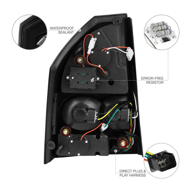 2005-2007 Chrysler 300C Black Tail Light