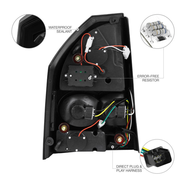 2005-2007 Chrysler 300C Sinister Black Tail Light