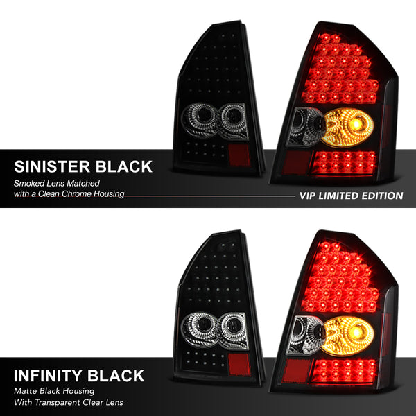 2005-2007 Chrysler 300C Sinister Black Tail Light