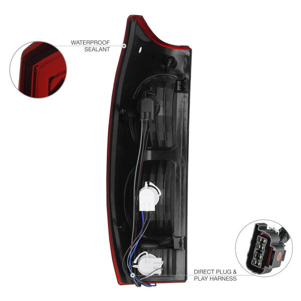 2002-2006 Chevrolet Avalanche 1500 | 2500 Rosso Burgundy Tail Light