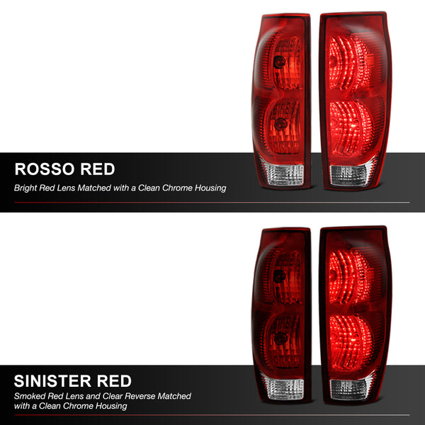 2002-2006 Chevrolet Avalanche 1500 | 2500 Rosso Burgundy Tail Light