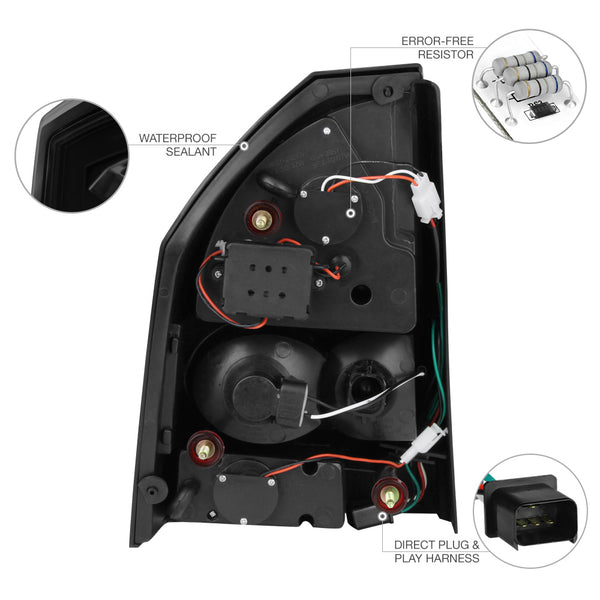 2005-2007 Chrysler 300 Black Tail Light