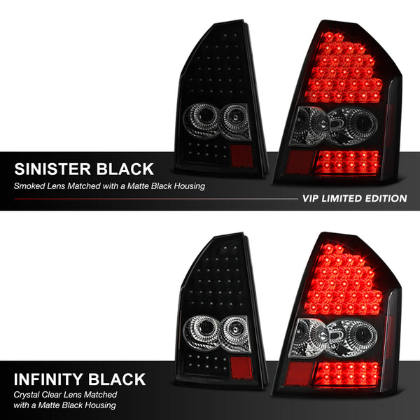 2005-2007 Chrysler 300 Black Tail Light