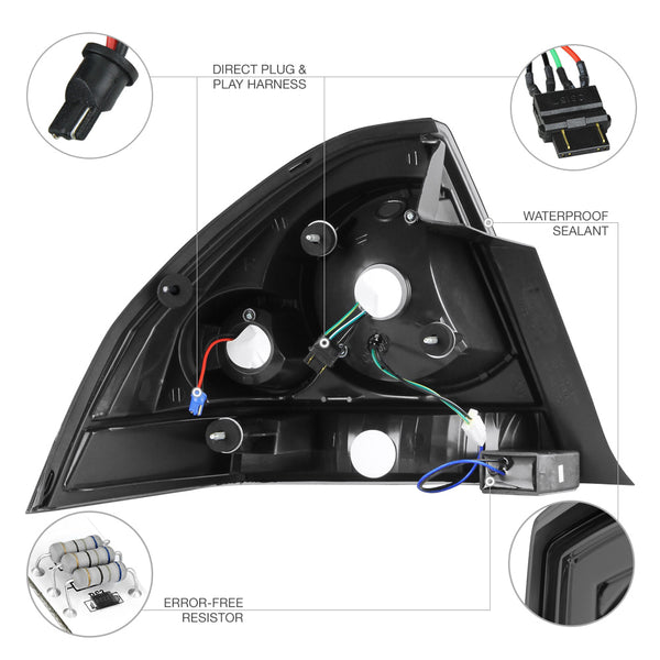 2006-2013 Chevrolet Impala Smoked Tail Light