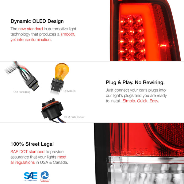 2003-2006 Chevrolet Silverado 1500 | 2500 | 3500 Red Tail Light