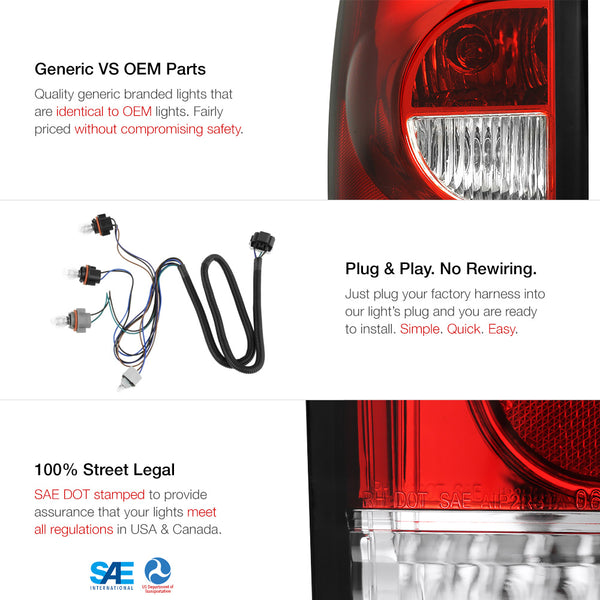 2003-2006 Chevrolet Silverado 1500 | 2500 | 3500 Factory Style Tail Light
