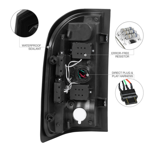 2007-2013 Chevrolet Silverado 1500 | 2500HD | 3500HD Black Tail Light