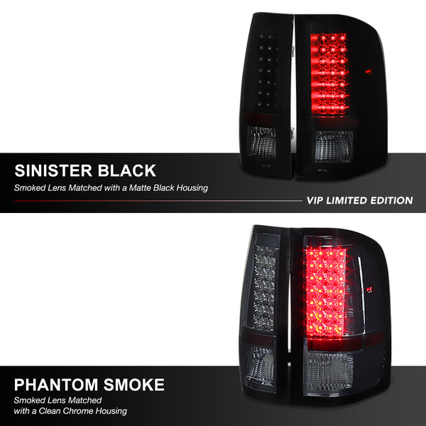 2007-2013 Chevrolet Silverado 1500 | 2500HD | 3500HD Black Tail Light