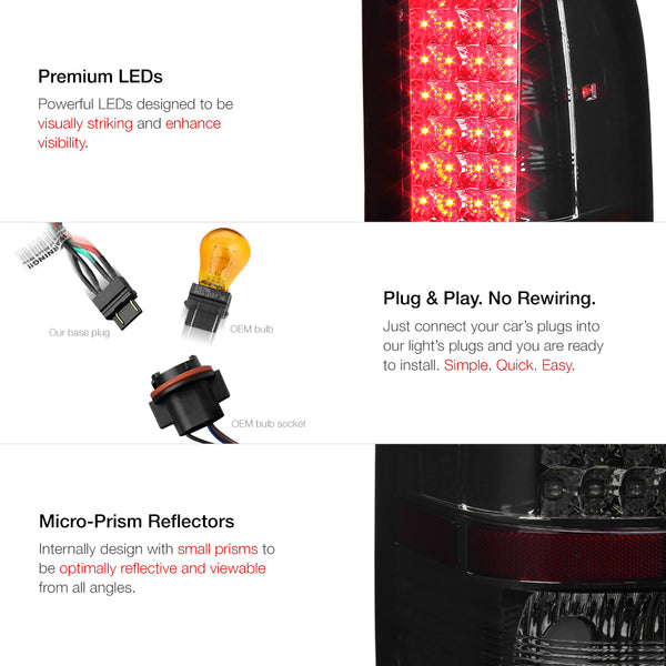 2007-2013 Chevrolet Silverado 1500 | 2500HD | 3500HD Smoked Tail Light