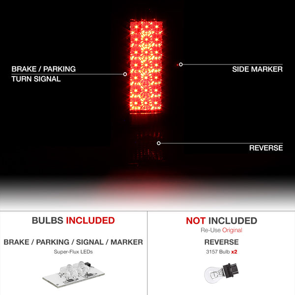 2007-2013 Chevrolet Silverado 1500 | 2500HD | 3500HD Smoked Tail Light