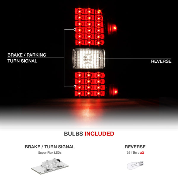 2014-2016 Chevrolet Silverado 1500 Black Tail Light