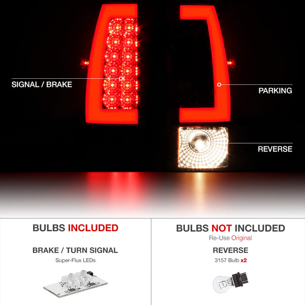 1999-2002 Chevrolet Silverado 1500 | 2500 | 3500 Red Tail Light