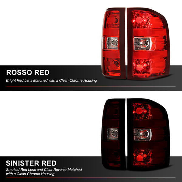 2007-2013 Chevrolet Silverado 1500 | 2500HD | 3500HD Rosso Burgundy Tail Light