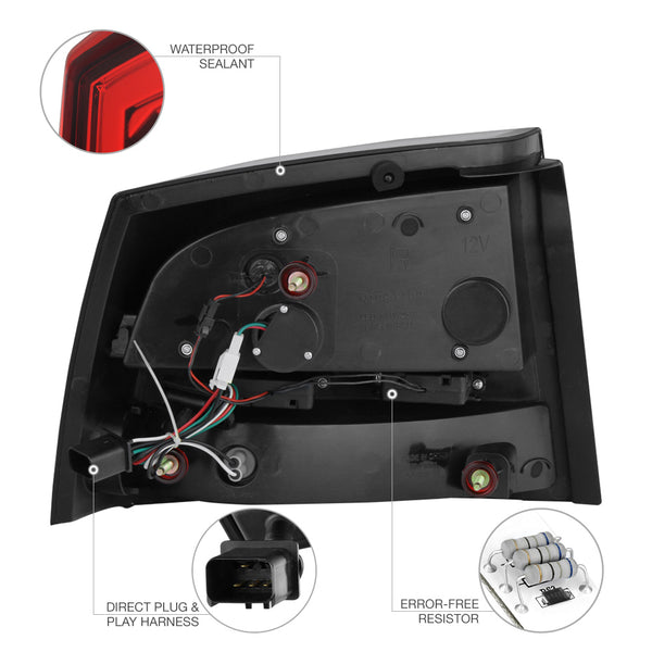 2006-2008 Dodge Charger Rosso Red Tail Light