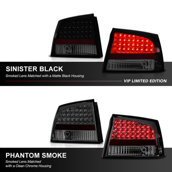 2009-2010 Dodge Charger Black Tail Light