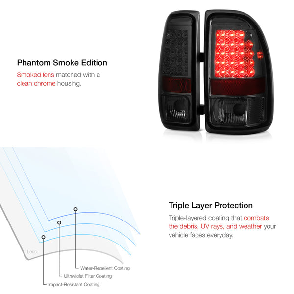 1997-2004 Dodge Dakota Smoked Tail Light