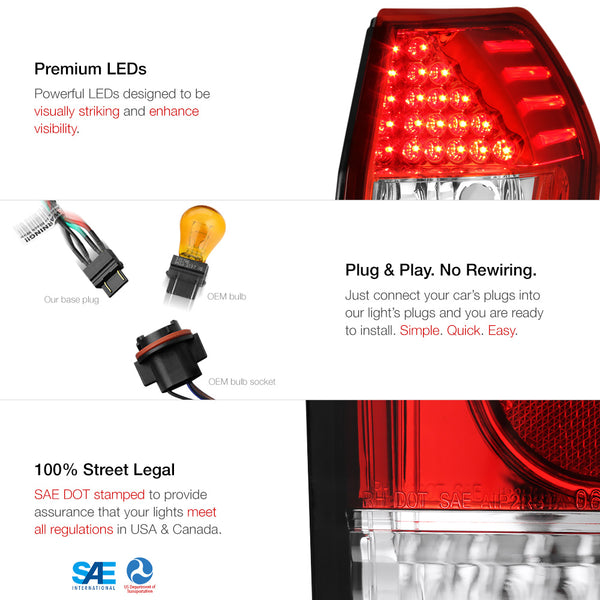 2005-2008 Dodge Magnum Rosso Red Tail Light