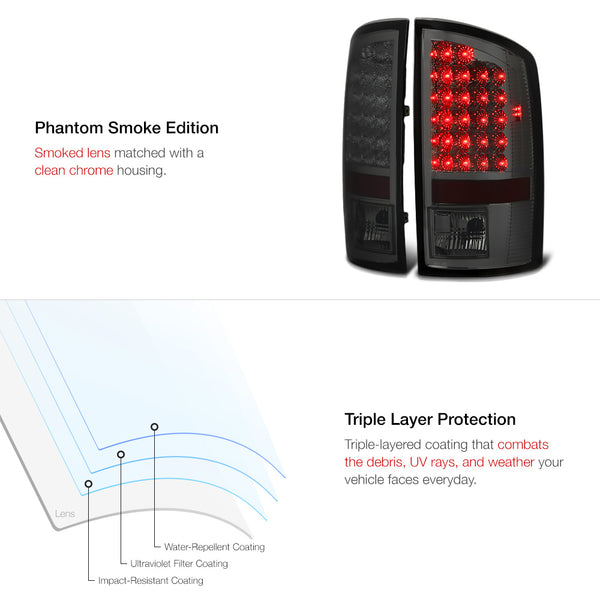 2002-2006 Dodge RAM 1500 Smoked Tail Light