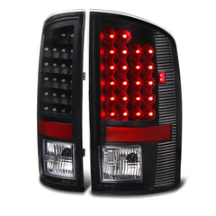2007-2008 Dodge RAM 1500 Black Tail Light
