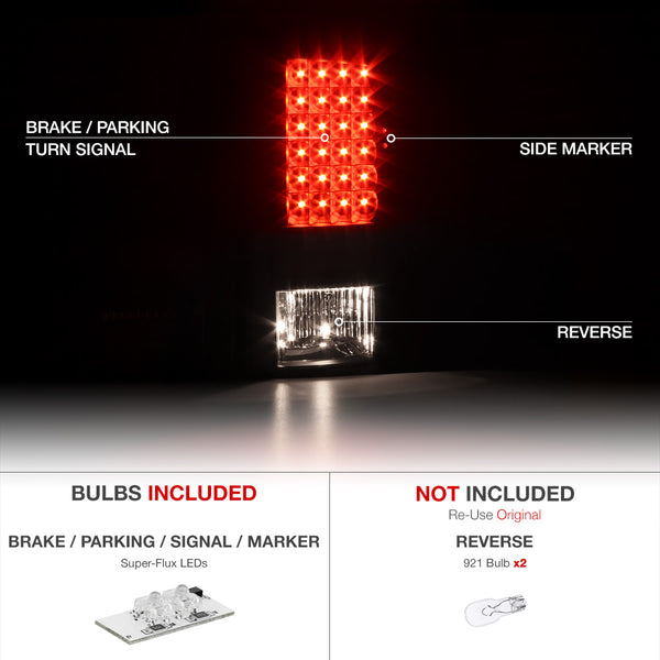 2009-2017 Dodge RAM 1500 Black Tail Light
