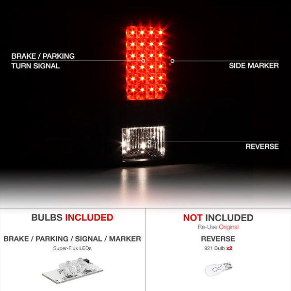 2009-2017 Dodge RAM 1500 Black Tail Light