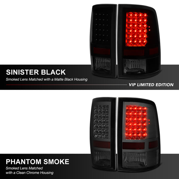 2009-2017 Dodge RAM 1500 Black Tail Light