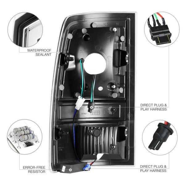 2009-2017 Dodge RAM 1500 Chrome Tail Light