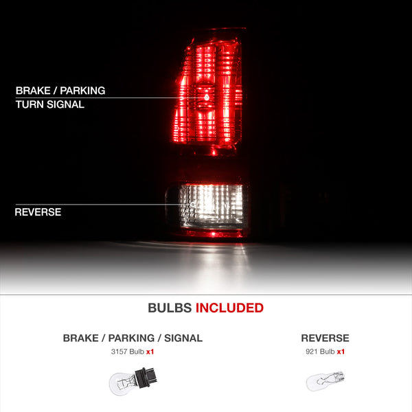 2009-2017 Dodge RAM 1500 Dark Red Tail Light