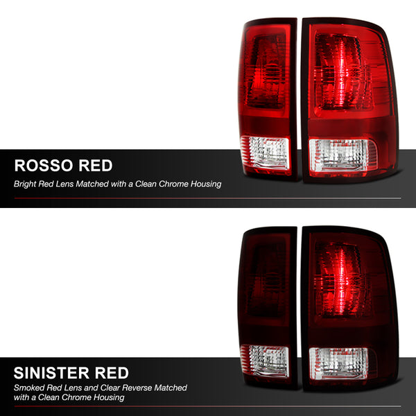 2009-2017 Dodge RAM 1500 Rosso Burgundy Tail Light