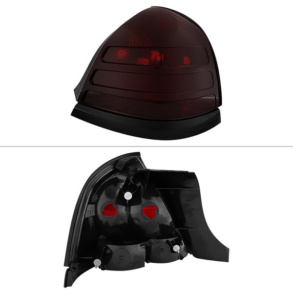 1998-2011 Ford Crown Victoria Rosso Burgundy Tail Light