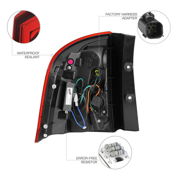 2011-2014 Ford Edge Rosso Burgundy Tail Light