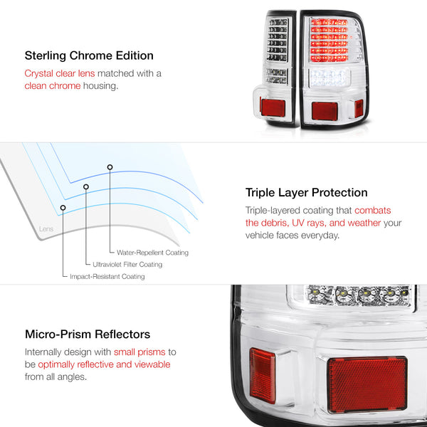 2004-2008 Ford F-150 Chrome Tail Light