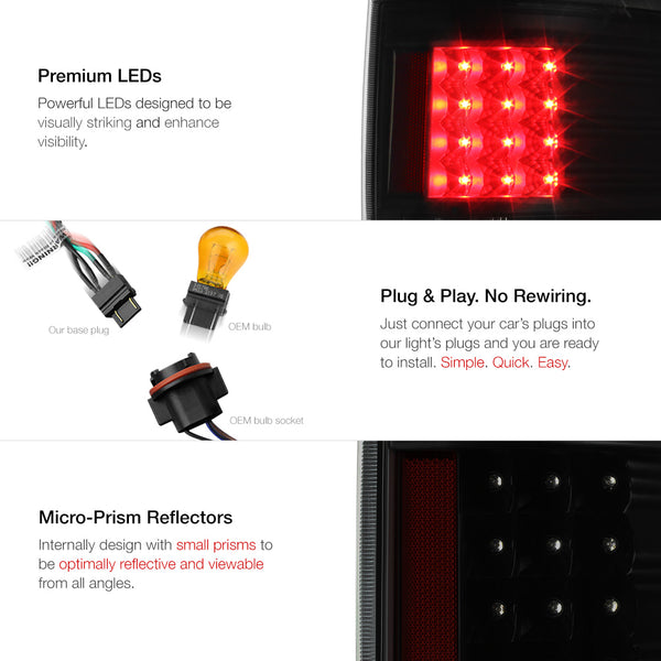 2009-2014 Ford F-150 Sinister Black Tail Light