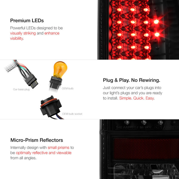 1997-2003 Ford F-150 Black Tail Light