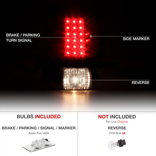 1997-2003 Ford F-150 Black Tail Light