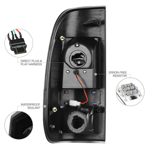 1997-2003 Ford F-150 Black Tail Light