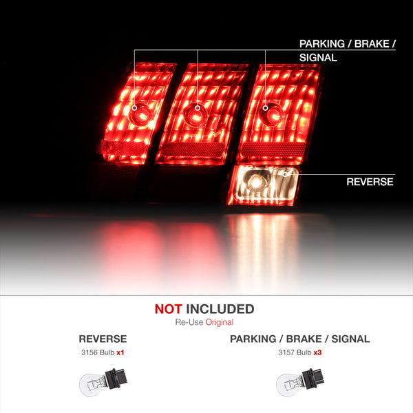 1999-2004 Ford Mustang Factory Style Tail Light