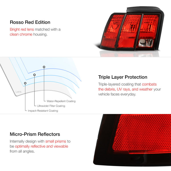 1999-2004 Ford Mustang Factory Style Tail Light
