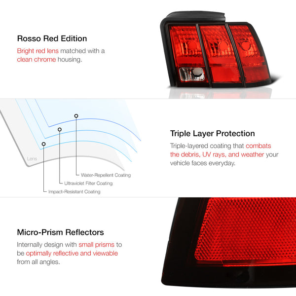 1999-2004 Ford Mustang Factory Style Tail Light
